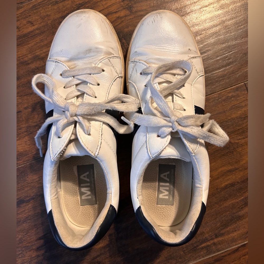 MIA White and Black Sneakers